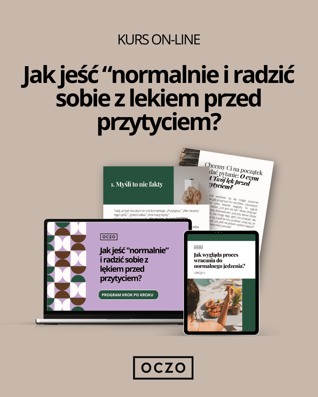 [Kurs on-line] Jak jeść normalnie i radzić sobie z lękiem przed przytyciem?